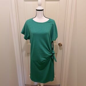 NWT NY & Co SoHo Street Green SS Dress Sz L